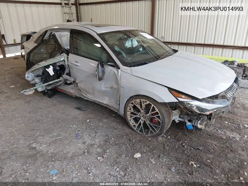 2023 Hyundai Elantra N VIN: KMHLW4AK3PU014993 Lot: 45533723