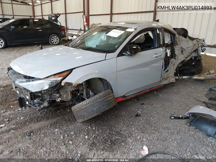 2023 Hyundai Elantra N VIN: KMHLW4AK3PU014993 Lot: 45533723