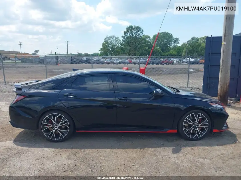 2023 Hyundai Elantra N VIN: KMHLW4AK7PU019100 Lot: 45547610