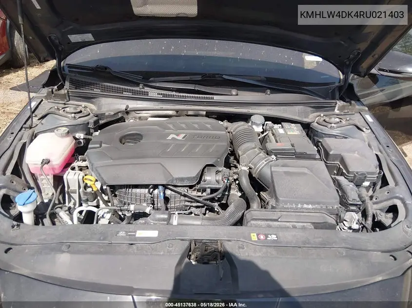 2024 Hyundai Elantra N VIN: KMHLW4DK4RU021403 Lot: 45137638