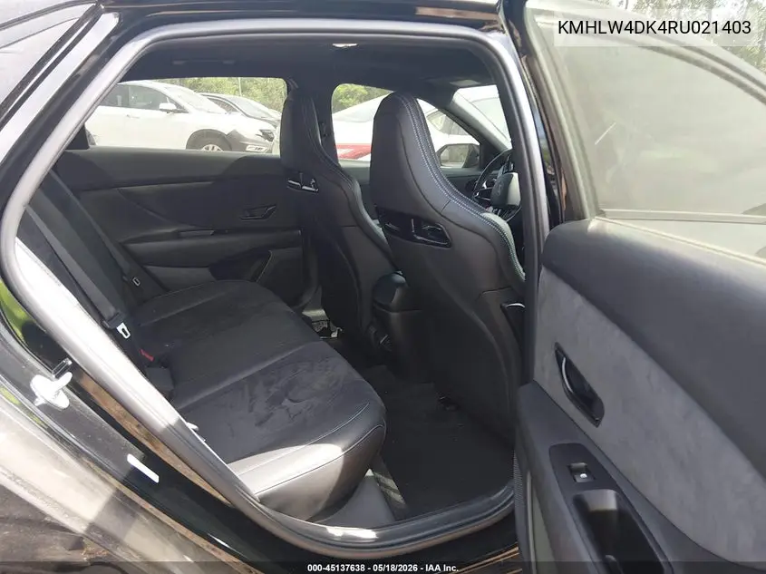 2024 Hyundai Elantra N VIN: KMHLW4DK4RU021403 Lot: 45137638
