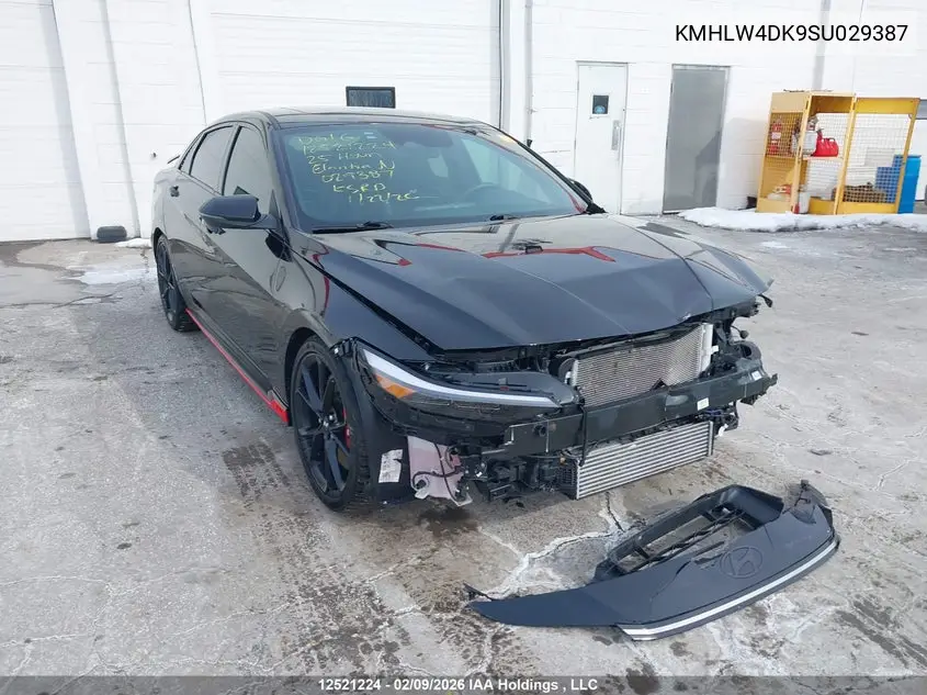 2025 Hyundai Elantra N VIN: KMHLW4DK9SU029387 Lot: 12521224