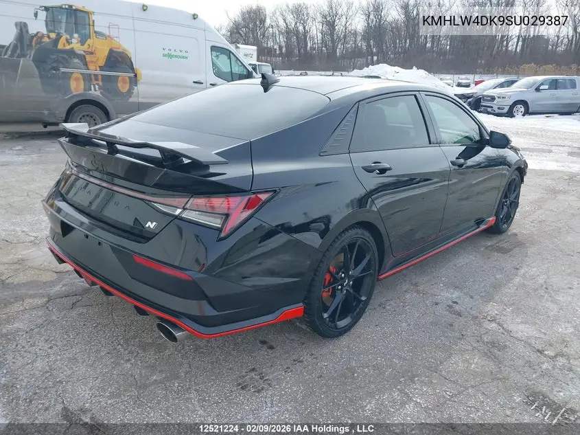 2025 Hyundai Elantra N VIN: KMHLW4DK9SU029387 Lot: 12521224
