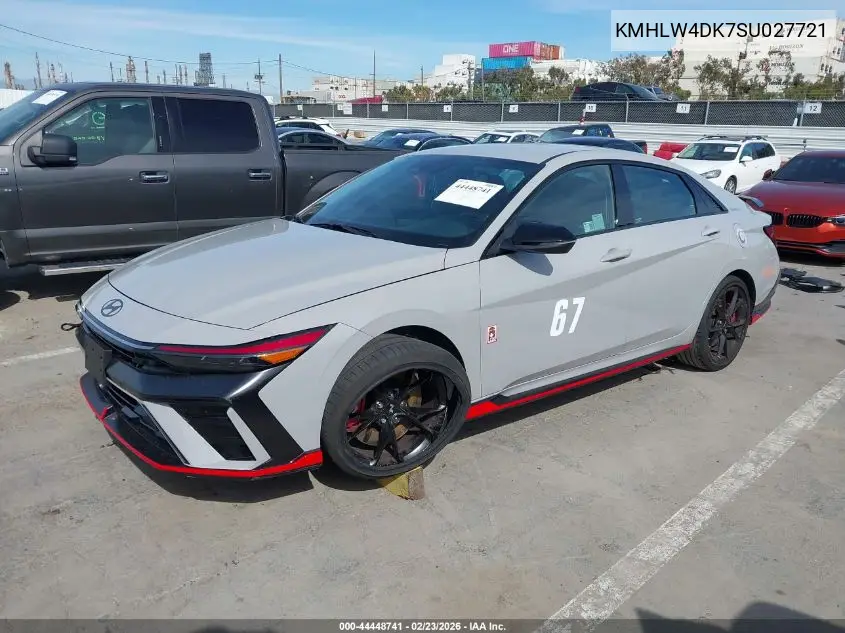 2025 Hyundai Elantra N VIN: KMHLW4DK7SU027721 Lot: 44448741