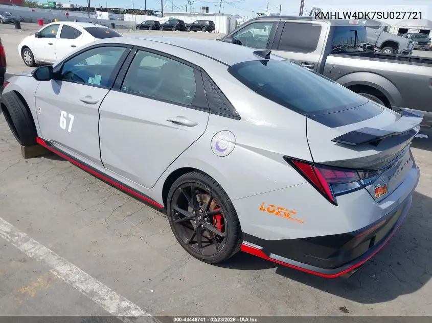 2025 Hyundai Elantra N VIN: KMHLW4DK7SU027721 Lot: 44448741