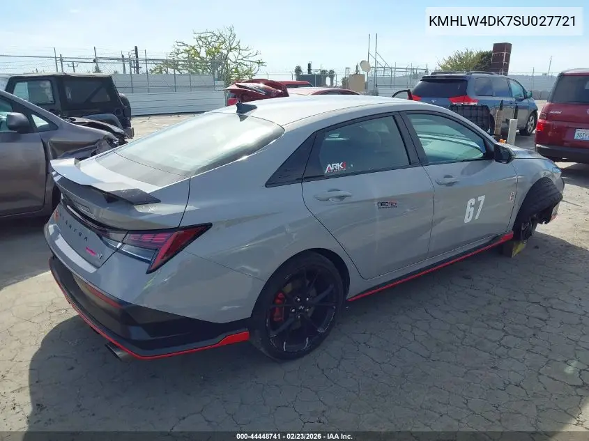 2025 Hyundai Elantra N VIN: KMHLW4DK7SU027721 Lot: 44448741