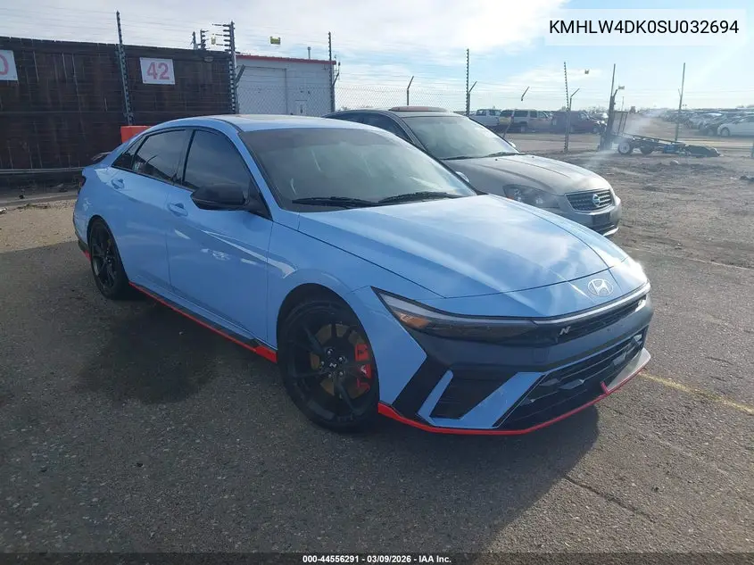 2025 Hyundai Elantra N VIN: KMHLW4DK0SU032694 Lot: 44556291