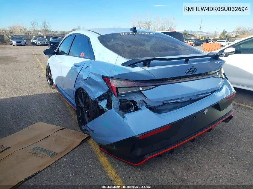 2025 Hyundai Elantra N VIN: KMHLW4DK0SU032694 Lot: 44556291