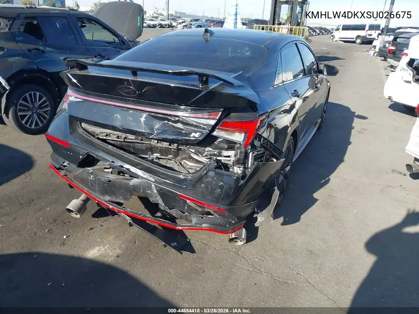 2025 Hyundai Elantra N VIN: KMHLW4DKXSU026675 Lot: 44684418