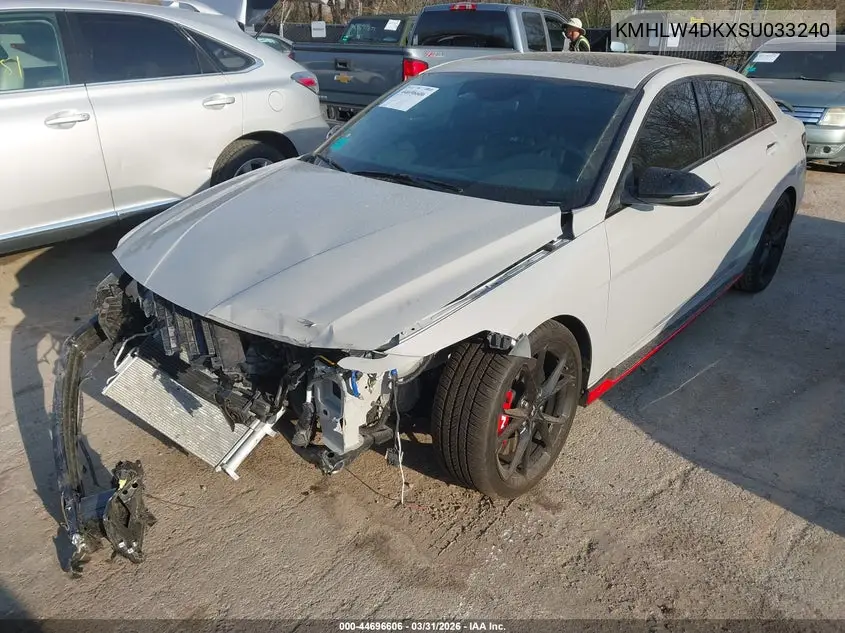 2025 Hyundai Elantra N VIN: KMHLW4DKXSU033240 Lot: 44696606