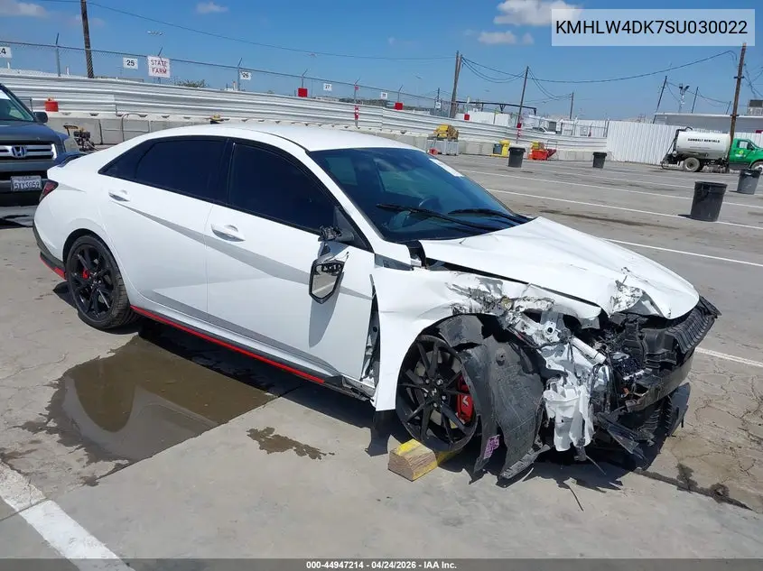 2025 Hyundai Elantra N VIN: KMHLW4DK7SU030022 Lot: 44947214