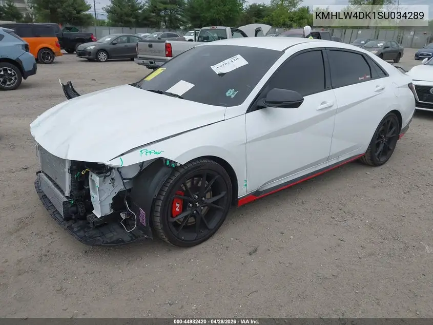2025 Hyundai Elantra N VIN: KMHLW4DK1SU034289 Lot: 44982420