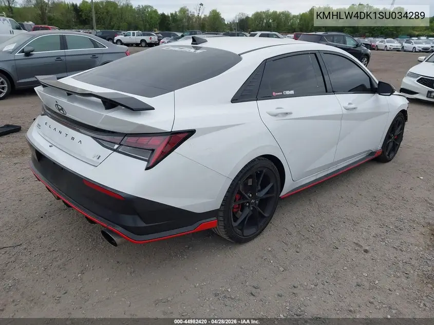 2025 Hyundai Elantra N VIN: KMHLW4DK1SU034289 Lot: 44982420