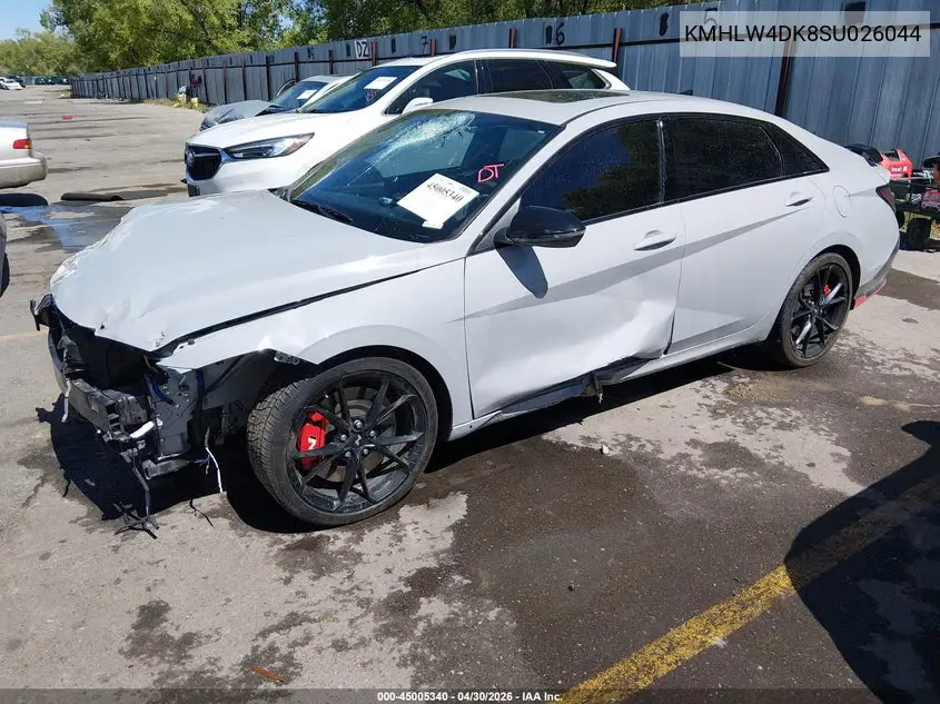 2025 Hyundai Elantra N VIN: KMHLW4DK8SU026044 Lot: 45005340