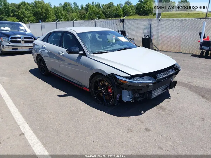 2025 Hyundai Elantra N VIN: KMHLW4DK2SU033300 Lot: 45078189