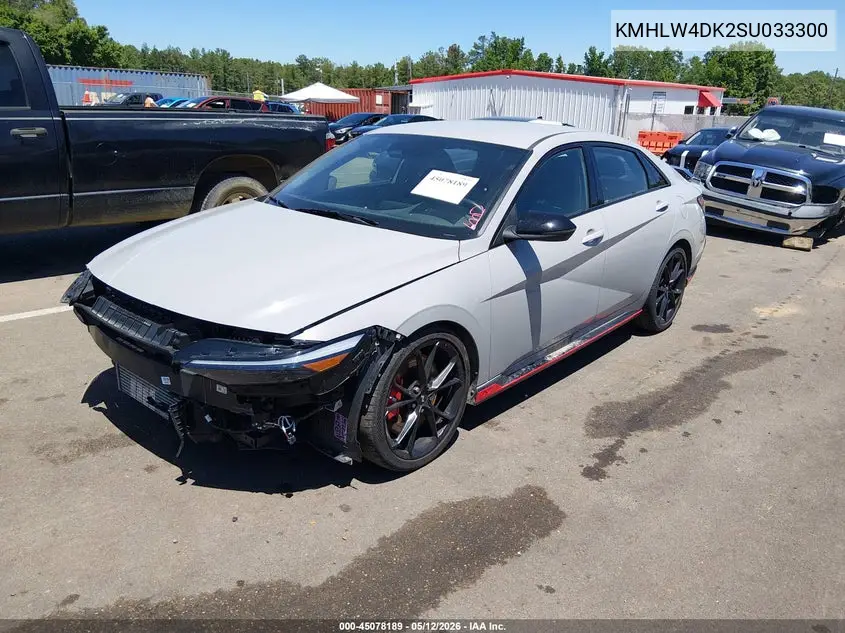 2025 Hyundai Elantra N VIN: KMHLW4DK2SU033300 Lot: 45078189