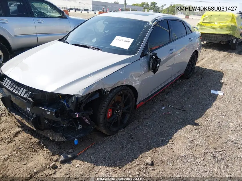 2025 Hyundai Elantra N VIN: KMHLW4DK5SU031427 Lot: 45097869