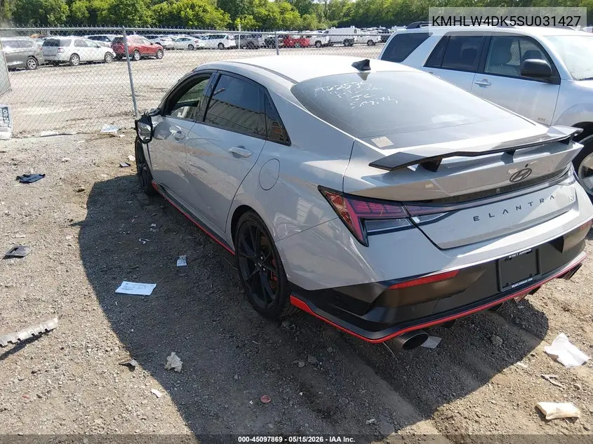 2025 Hyundai Elantra N VIN: KMHLW4DK5SU031427 Lot: 45097869