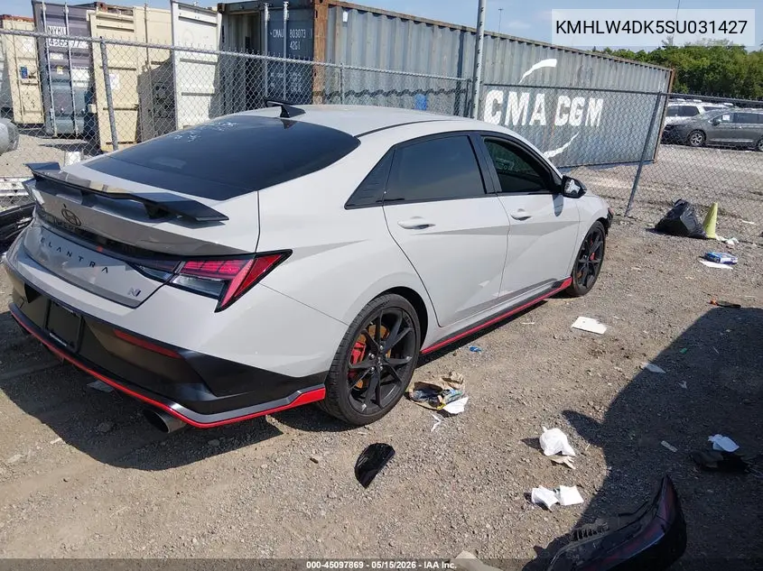 2025 Hyundai Elantra N VIN: KMHLW4DK5SU031427 Lot: 45097869