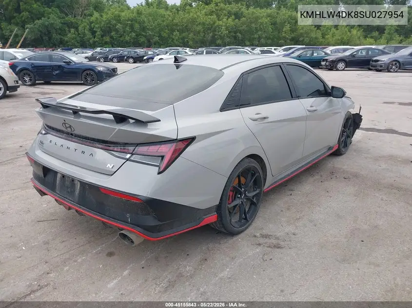 2025 Hyundai Elantra N VIN: KMHLW4DK8SU027954 Lot: 45155843