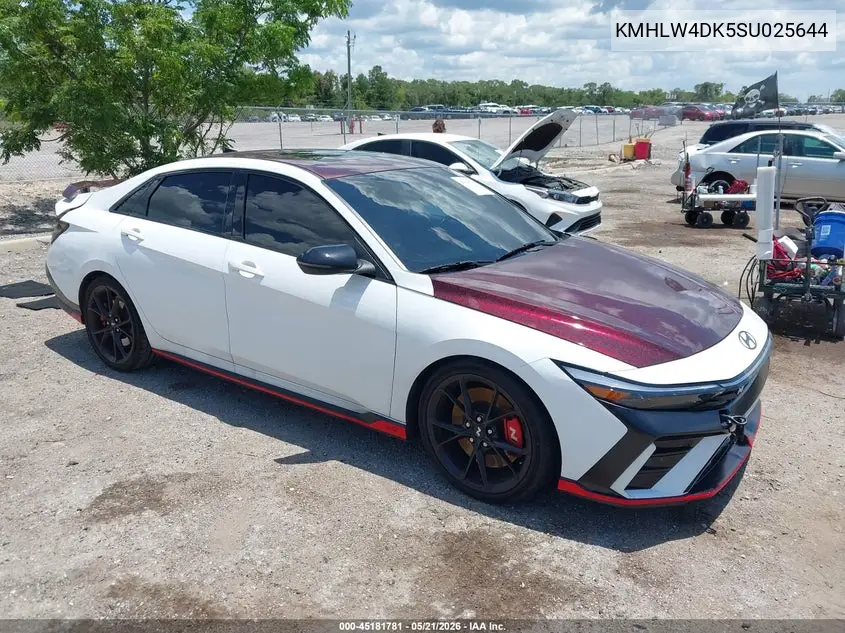 2025 Hyundai Elantra N VIN: KMHLW4DK5SU025644 Lot: 45181781