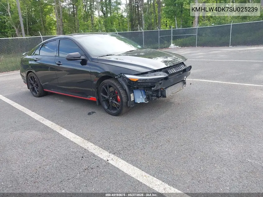 2025 Hyundai Elantra N VIN: KMHLW4DK7SU025239 Lot: 45193675