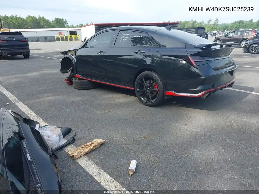 2025 Hyundai Elantra N VIN: KMHLW4DK7SU025239 Lot: 45193675