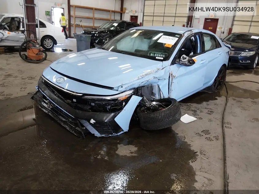2025 Hyundai Elantra N VIN: KMHLW4DK9SU034928 Lot: 45224782