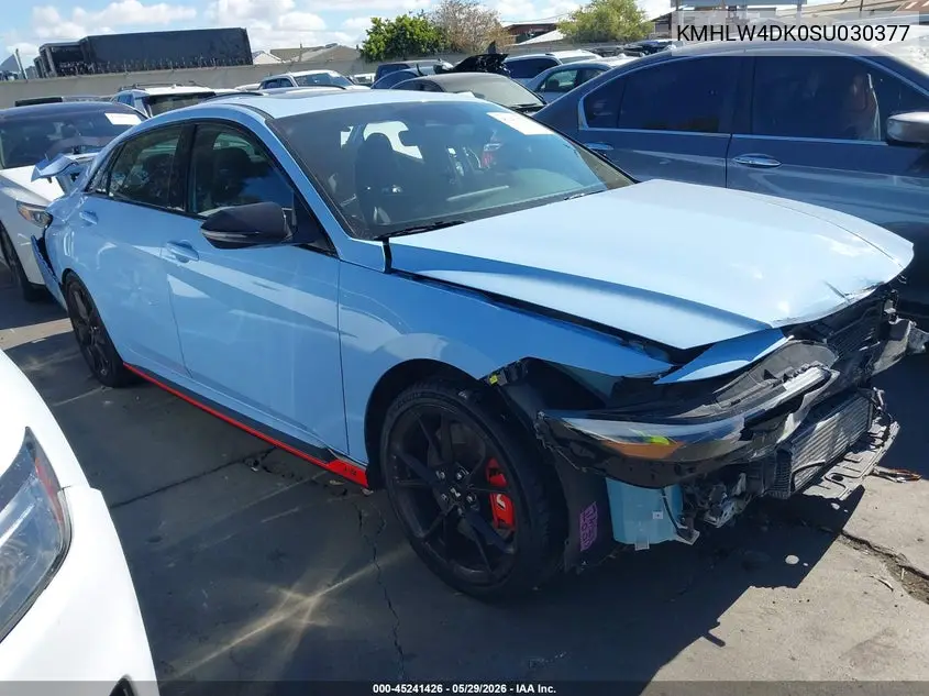 2025 Hyundai Elantra N VIN: KMHLW4DK0SU030377 Lot: 45241426