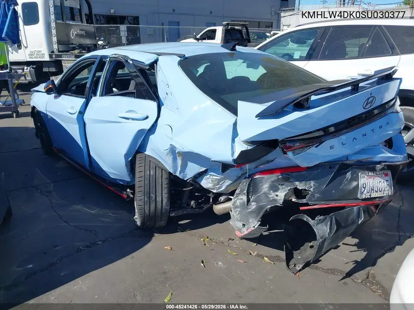 2025 Hyundai Elantra N VIN: KMHLW4DK0SU030377 Lot: 45241426