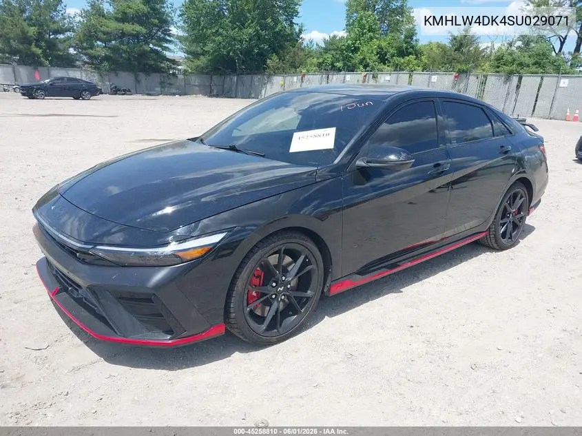 2025 Hyundai Elantra N VIN: KMHLW4DK4SU029071 Lot: 45258810