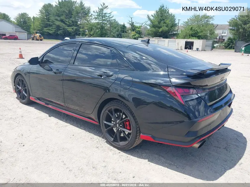 2025 Hyundai Elantra N VIN: KMHLW4DK4SU029071 Lot: 45258810