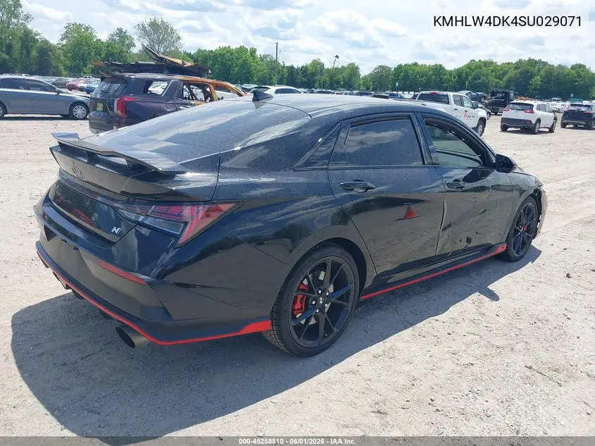 2025 Hyundai Elantra N VIN: KMHLW4DK4SU029071 Lot: 45258810