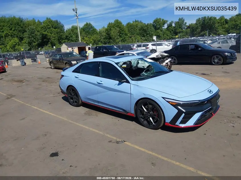 2025 Hyundai Elantra N VIN: KMHLW4DKXSU035439 Lot: 45301758