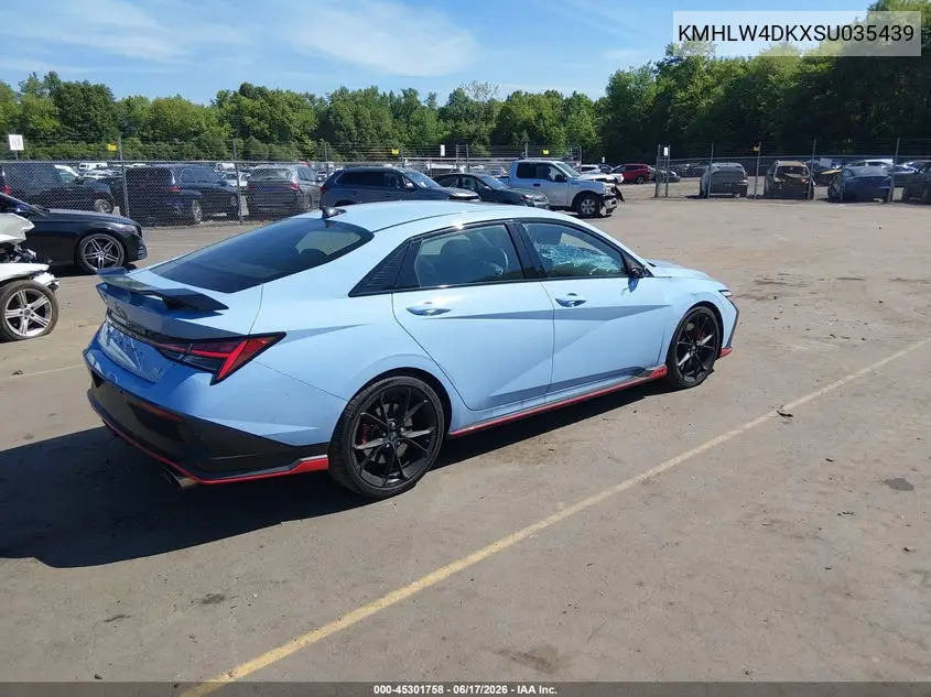 2025 Hyundai Elantra N VIN: KMHLW4DKXSU035439 Lot: 45301758
