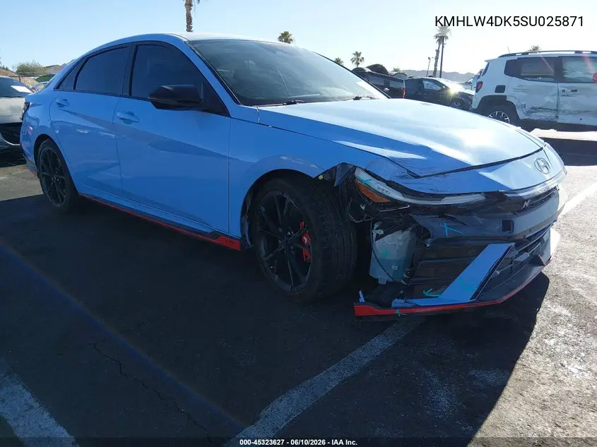 2025 Hyundai Elantra N VIN: KMHLW4DK5SU025871 Lot: 45323627