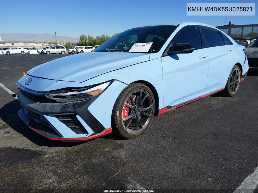 2025 Hyundai Elantra N VIN: KMHLW4DK5SU025871 Lot: 45323627