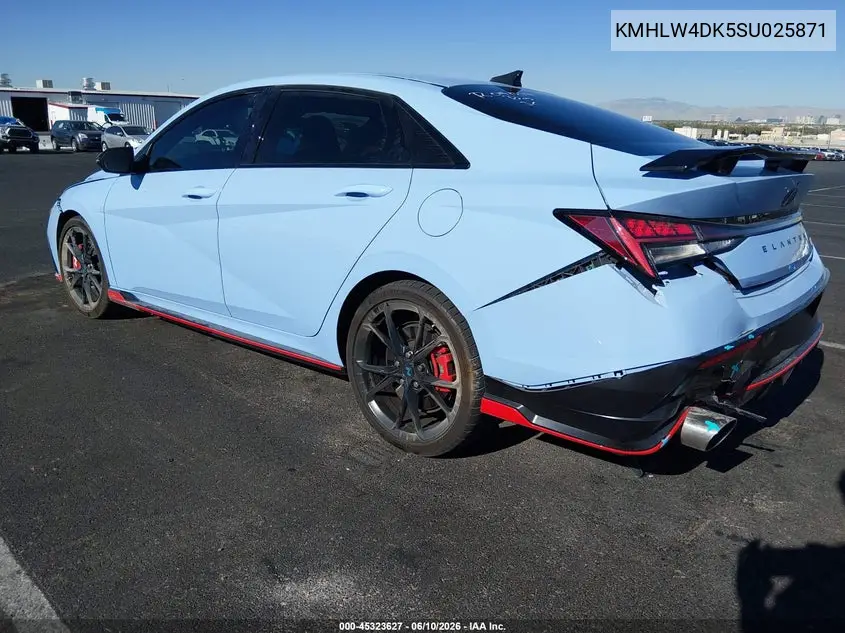 2025 Hyundai Elantra N VIN: KMHLW4DK5SU025871 Lot: 45323627