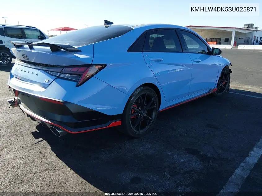 2025 Hyundai Elantra N VIN: KMHLW4DK5SU025871 Lot: 45323627