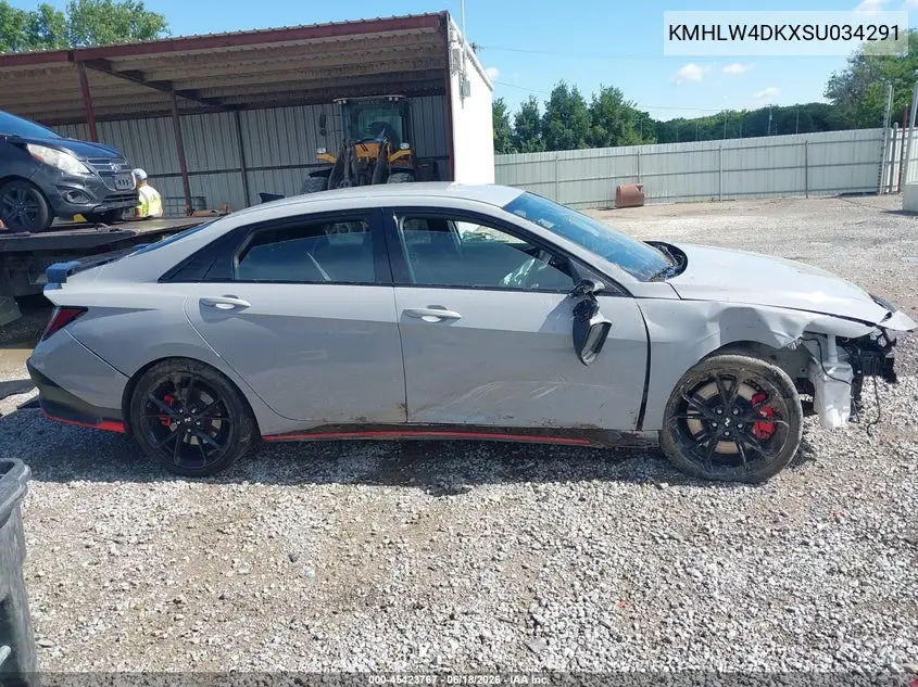 2025 Hyundai Elantra N VIN: KMHLW4DKXSU034291 Lot: 45423767
