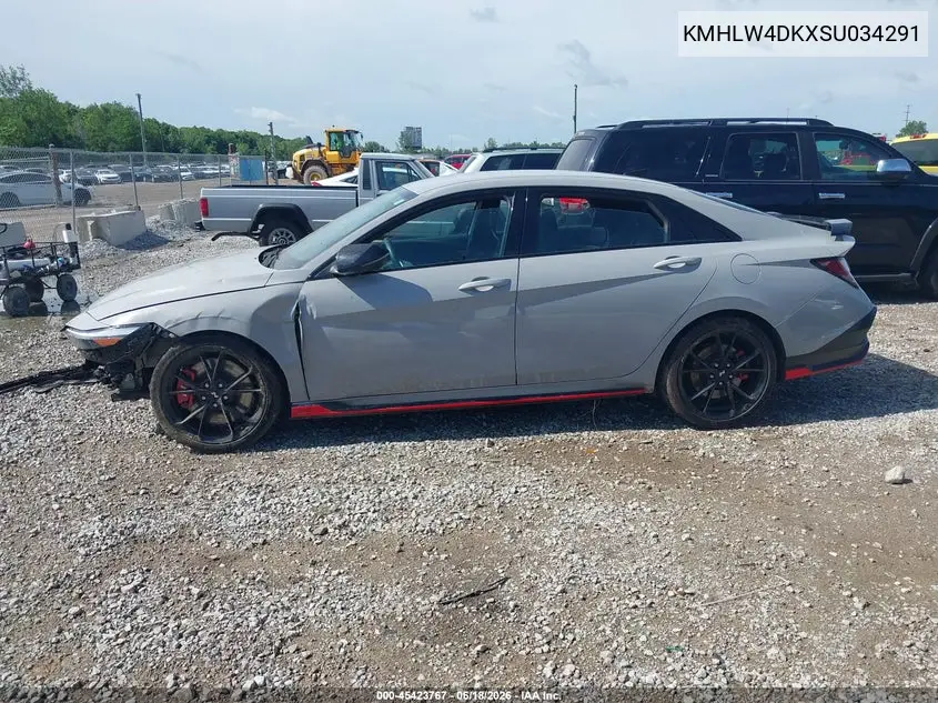 2025 Hyundai Elantra N VIN: KMHLW4DKXSU034291 Lot: 45423767