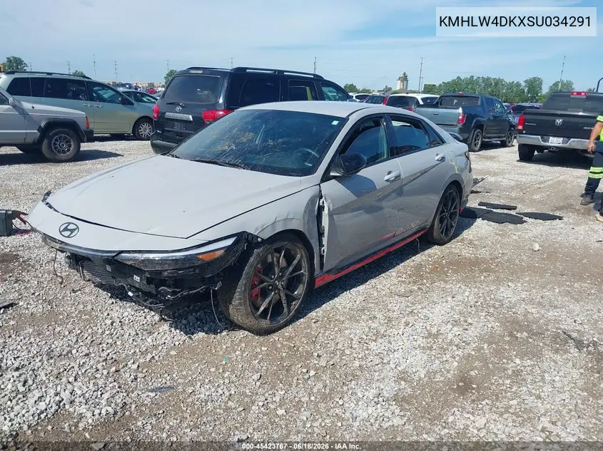 2025 Hyundai Elantra N VIN: KMHLW4DKXSU034291 Lot: 45423767