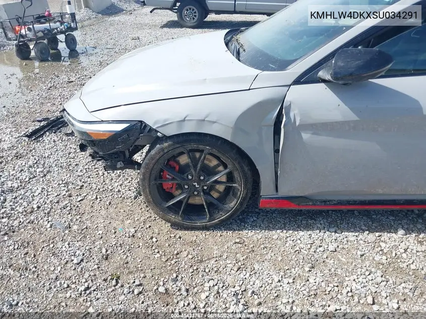 2025 Hyundai Elantra N VIN: KMHLW4DKXSU034291 Lot: 45423767