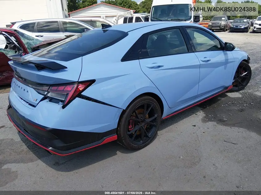 2025 Hyundai Elantra N VIN: KMHLW4DK8SU024388 Lot: 45541601