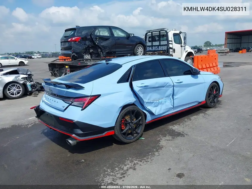 2025 Hyundai Elantra N VIN: KMHLW4DK4SU028311 Lot: 45548452