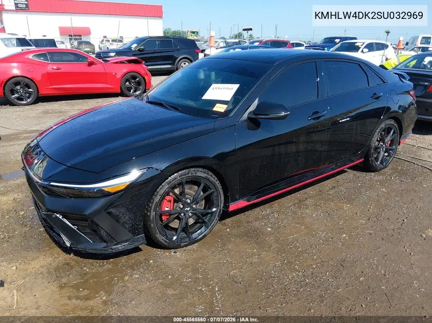 2025 Hyundai Elantra N VIN: KMHLW4DK2SU032969 Lot: 45565560