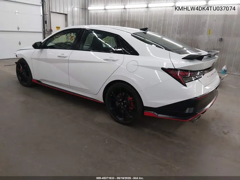 2026 Hyundai Elantra N VIN: KMHLW4DK4TU037074 Lot: 45371633