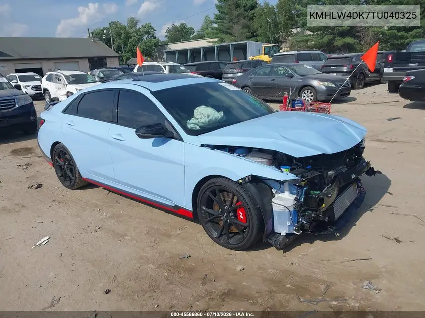 2026 Hyundai Elantra N VIN: KMHLW4DK7TU040325 Lot: 45566860