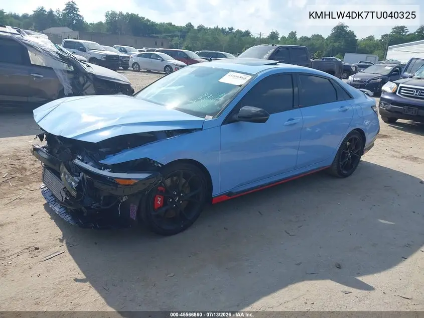 2026 Hyundai Elantra N VIN: KMHLW4DK7TU040325 Lot: 45566860