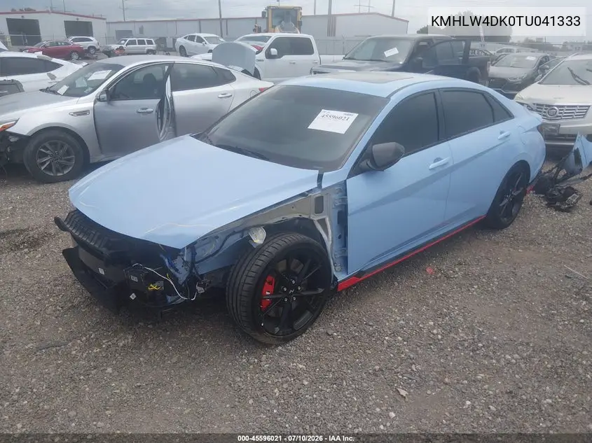 2026 Hyundai Elantra N VIN: KMHLW4DK0TU041333 Lot: 45596021